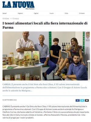 La Nuova Sardegna | I tesori alimentari locali alla fiera internazionale di Parma